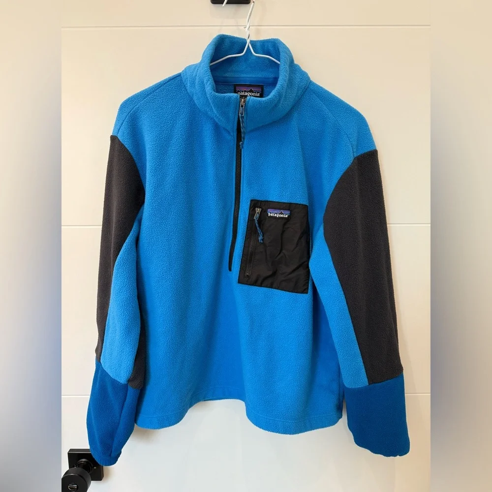 Patagonia Blue Microdini 1/2 zip fleece - Picture 2 of 6